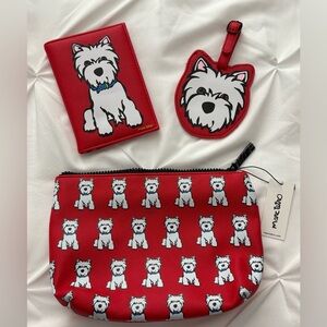 Marc Tetro Westie Travel Set, 3pc., NWT